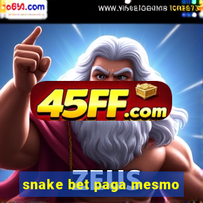 snake bet paga mesmo